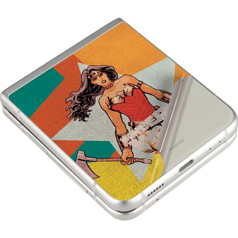 DC Comics Wonder Woman New 52 Comic Cover #23 Art By Cliff Chiang Galaxy Z Flip3 5G Skin